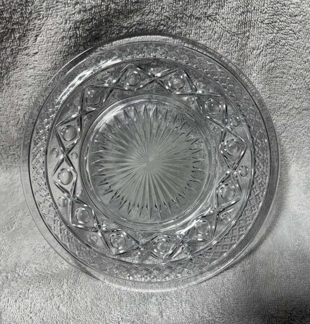 Imperial Glass Cape Cod Plate 8 Inch Clear